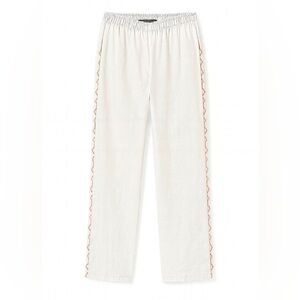 By The Way Women’s White Beach Coverup Pants M NWT
